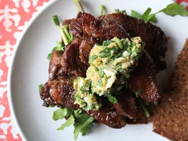 How to make Tongue Sandwich With Tarragon Or Parsley Sauce Recipe