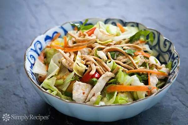 Chinese Chicken Salad With Chow Mein Noodles