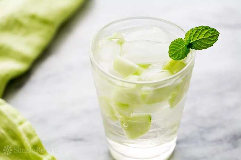 Cucumber Mint Shrub Soda