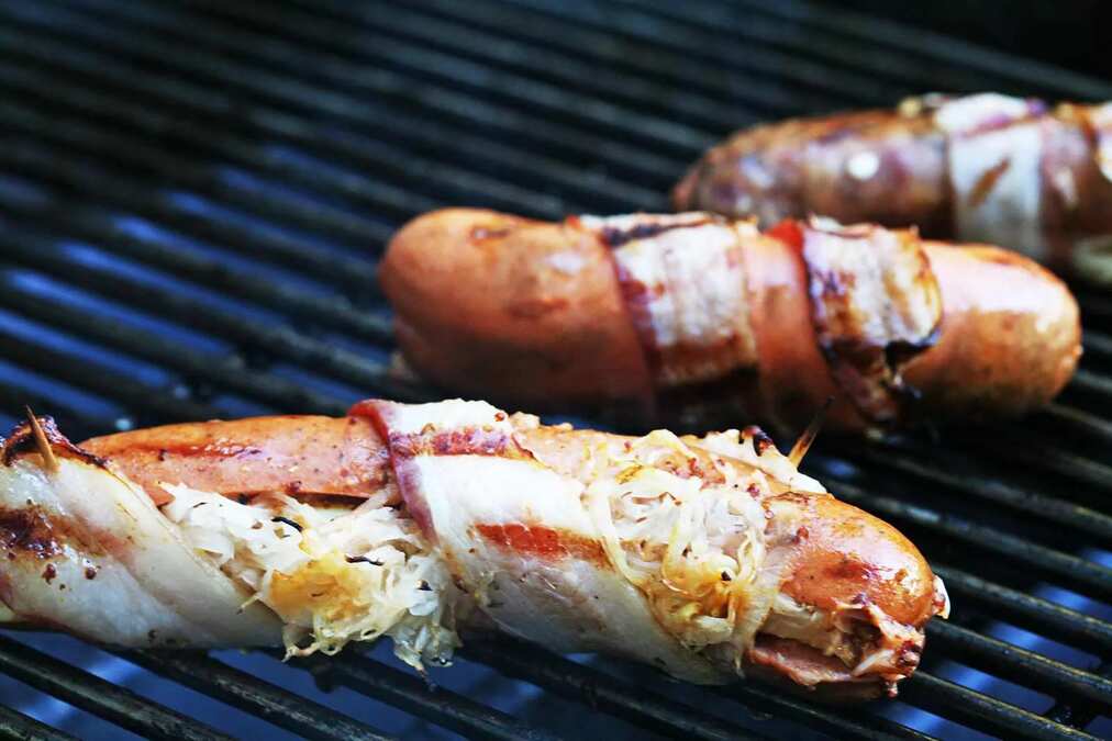 Bacon Wrapped Hot Dogs
