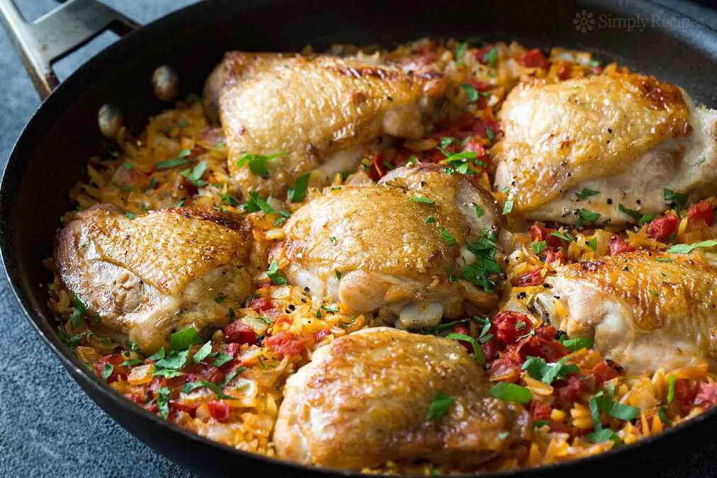 One Pot Chicken And Orzo