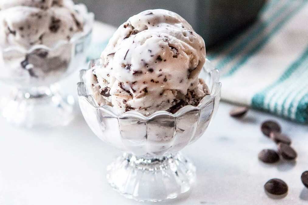 Coconut Mint Chip Ice Cream