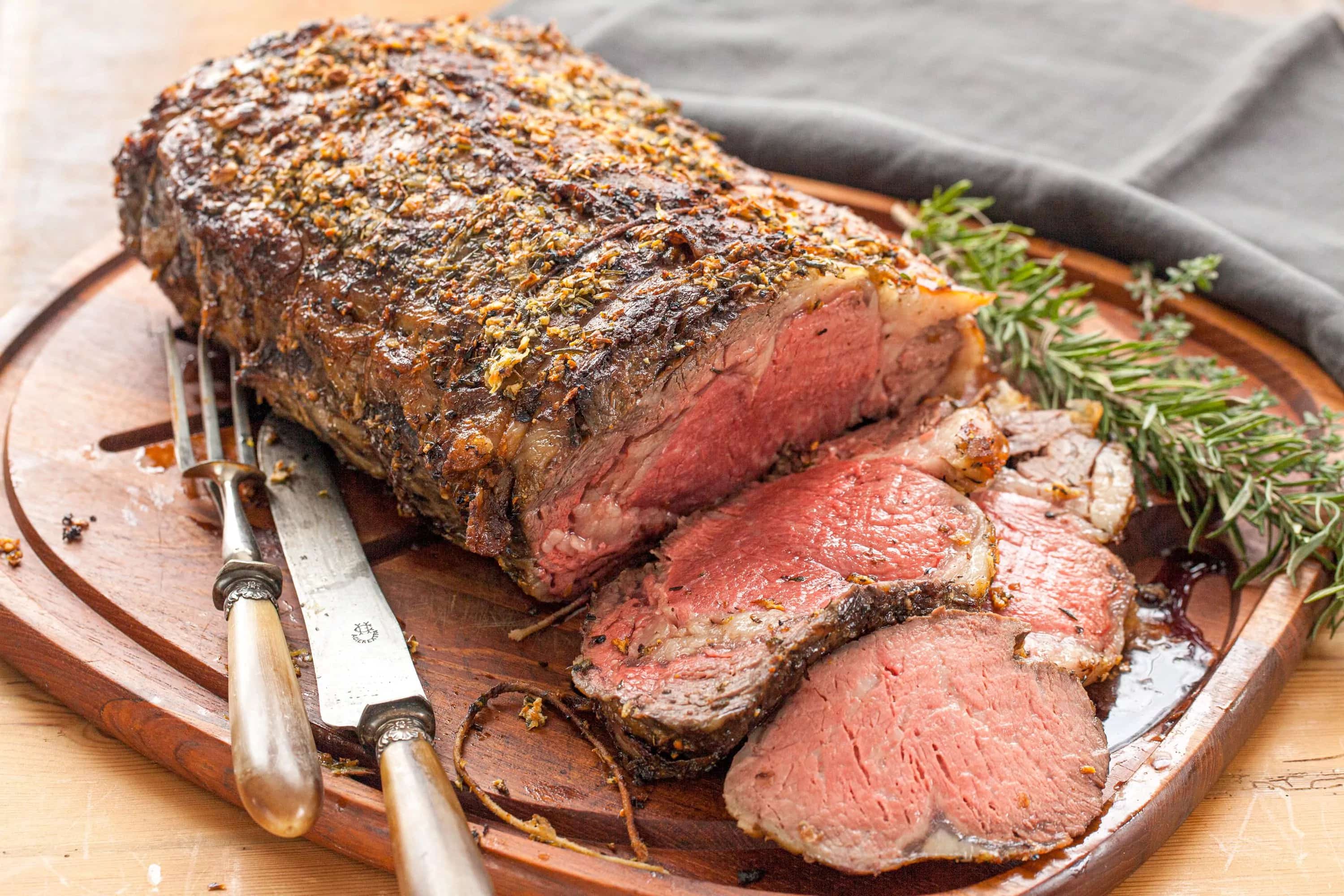 How to make The Garlic Herb Butter Prime Rib Recipe