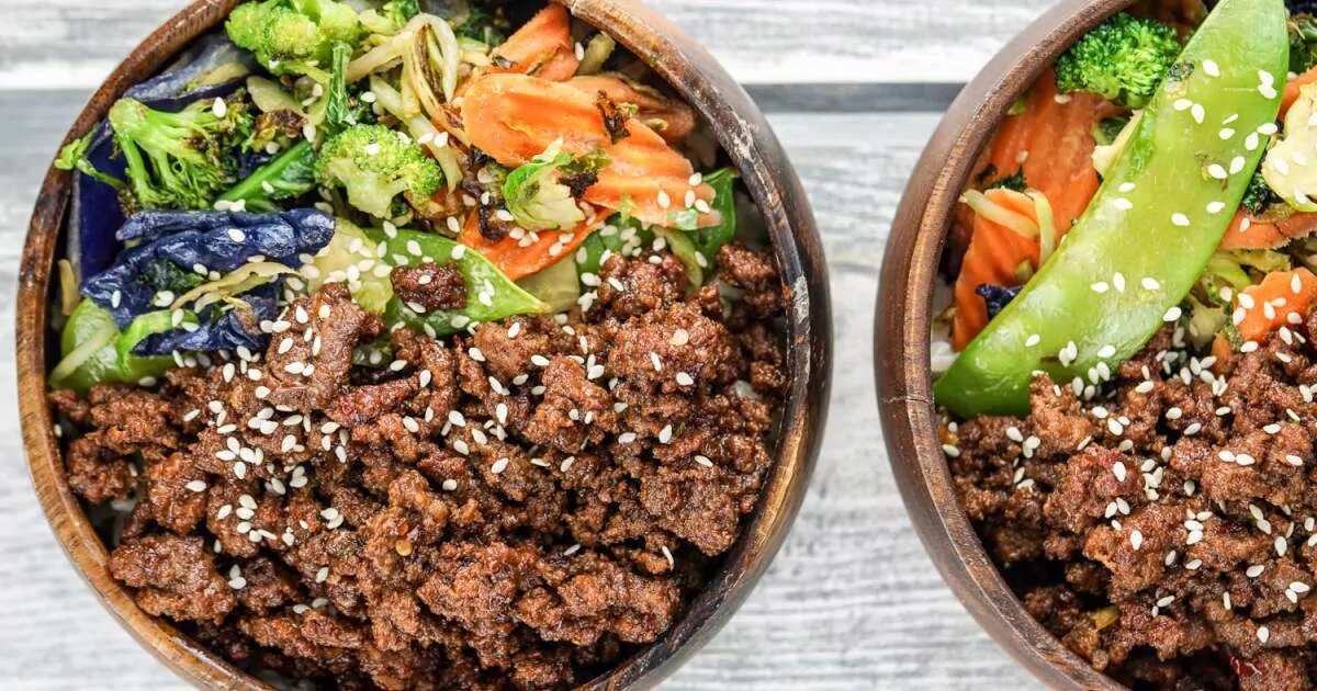 How to make Healthy Korean Ground Beef With Vegetables Recipe