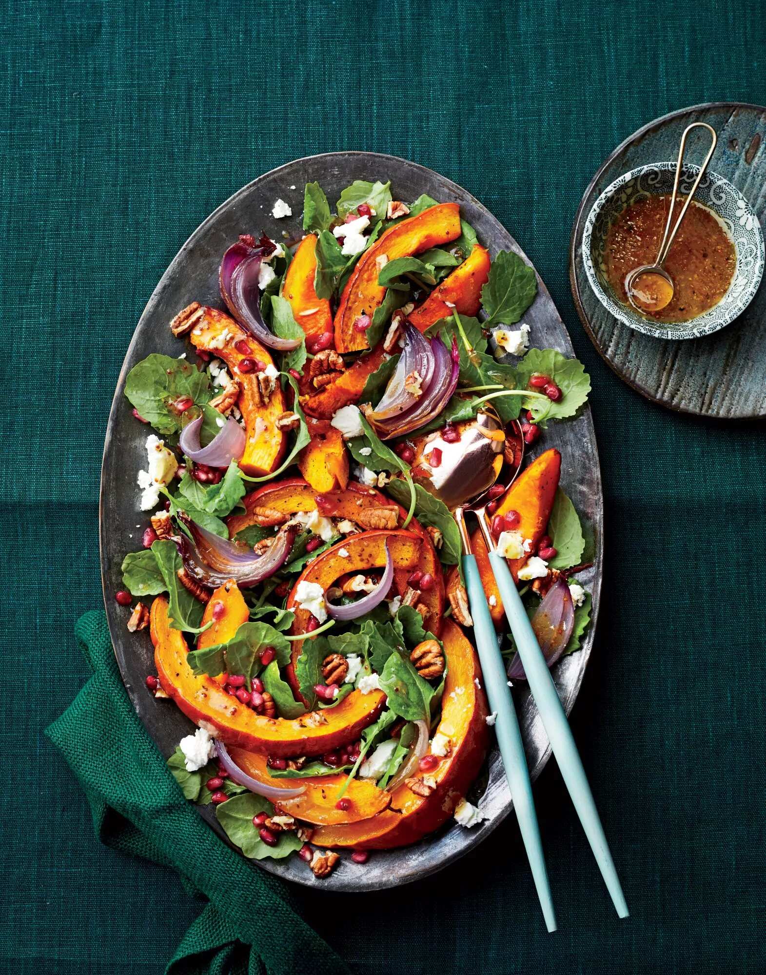 How to make Roasted Pumpkin-and-baby Kale Salad Recipe
