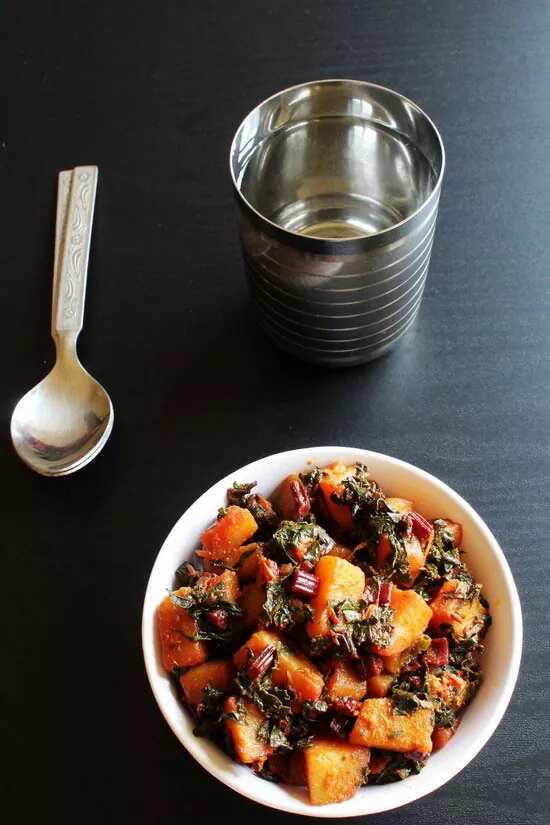 How to make Aloo Beet Greens Sabzi Recipe