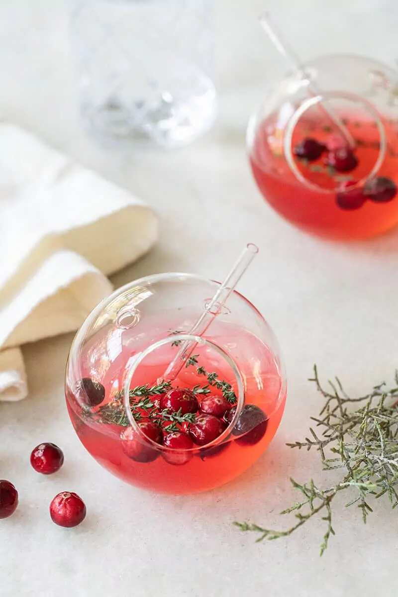 How to make Cranberry Thyme Gin And Tonic Recipe