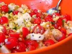 Baked Corn In Tomato Salsa