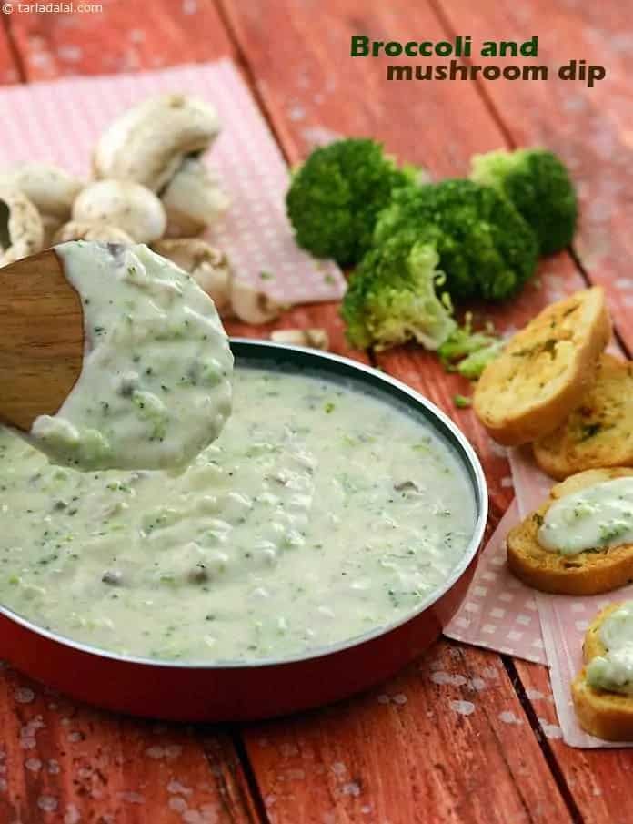 How to make Broccoli And Mushroom Dip Recipe