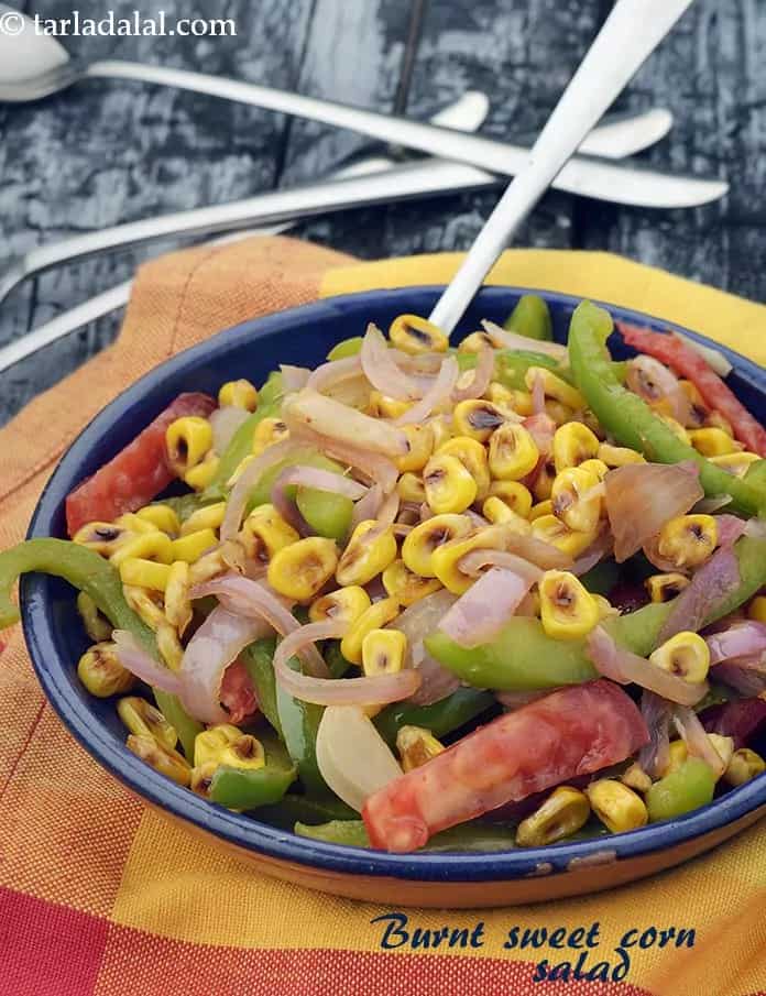How to make Burnt Sweet Corn Salad Recipe
