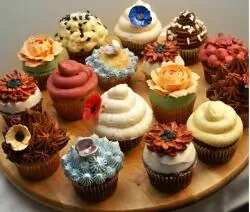 Cup Cake With Marzipan Decoration