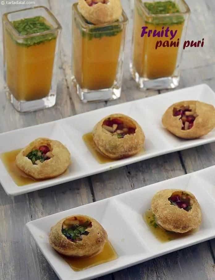 How to make Fruity Pani Puri Recipe
