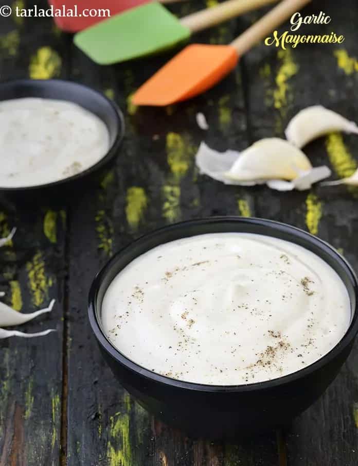 How to make Eggless Garlic Mayonnaise Recipe