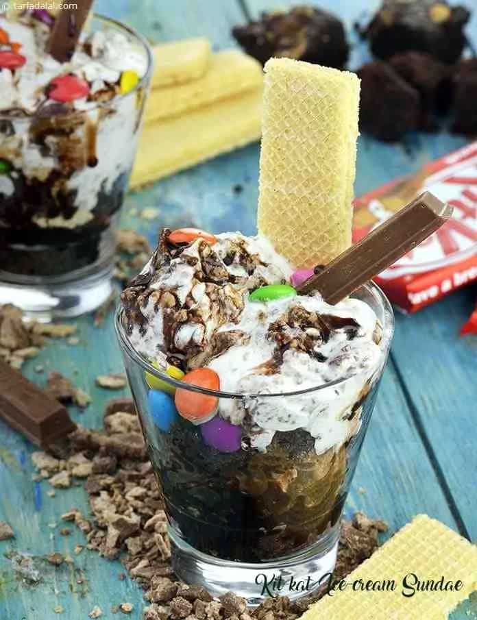How to make Kitkat Icecream Sundae Recipe