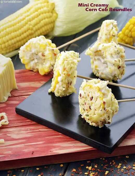 Mini Creamy Corn Cob Roundels Mini Creamy Corn Cob Roundels