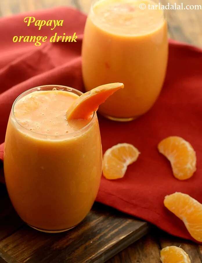 How to make Papaya Orange Drink Recipe