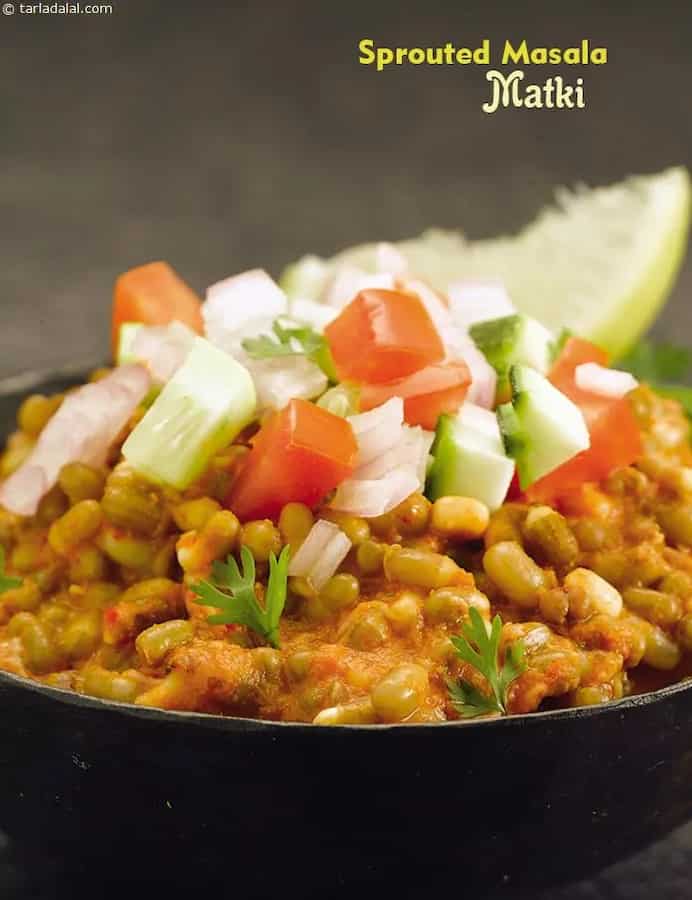 Sprouted Matki Chila Recipe with Spinach - Moth Bean Chila