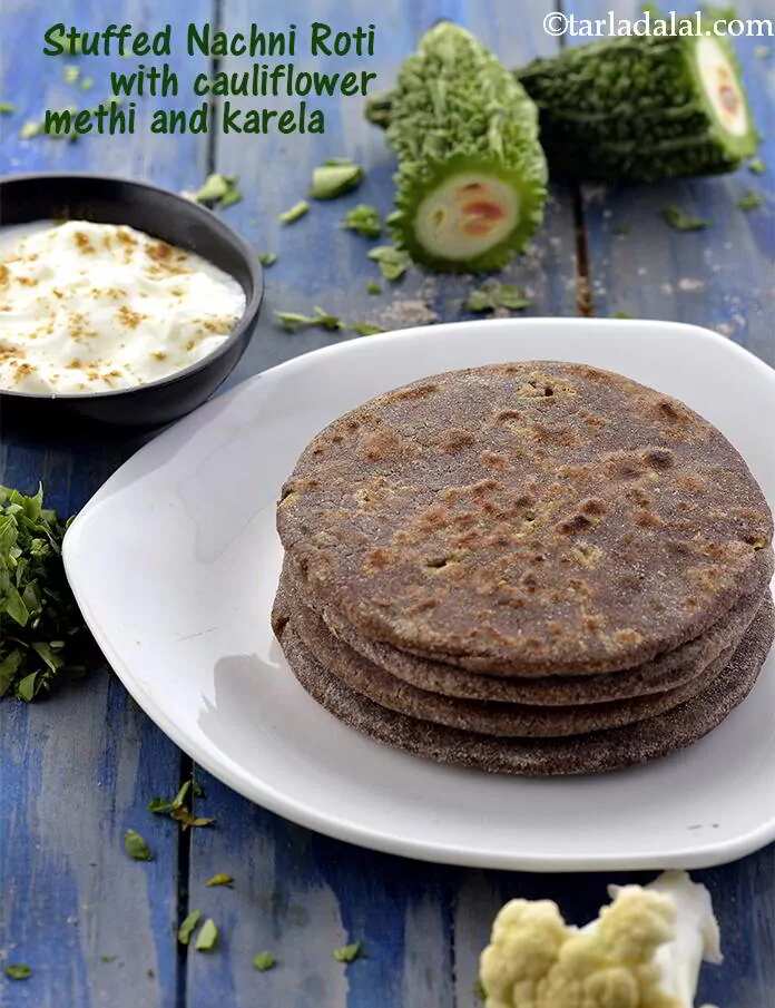 How to make Stuffed Nachni Roti Recipe