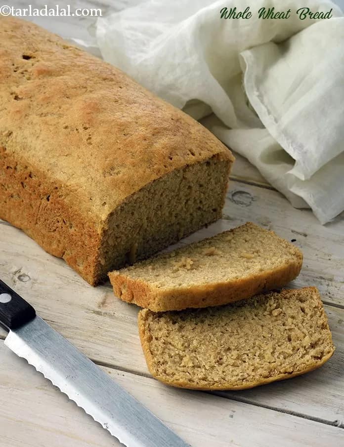 How to make Whole Wheat Bread Loaf Using Instant Dry Yeast Recipe