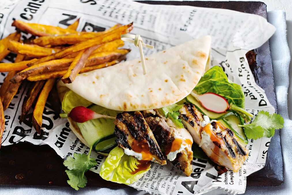 Butter Chicken Naan-Wich