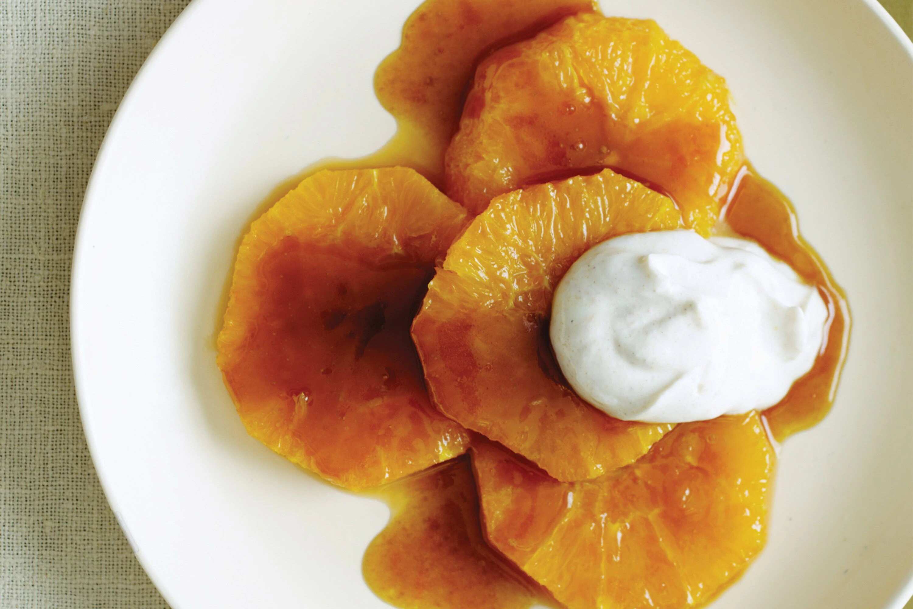 How to make Caramelised Oranges With Cinnamon Yoghurt Recipe