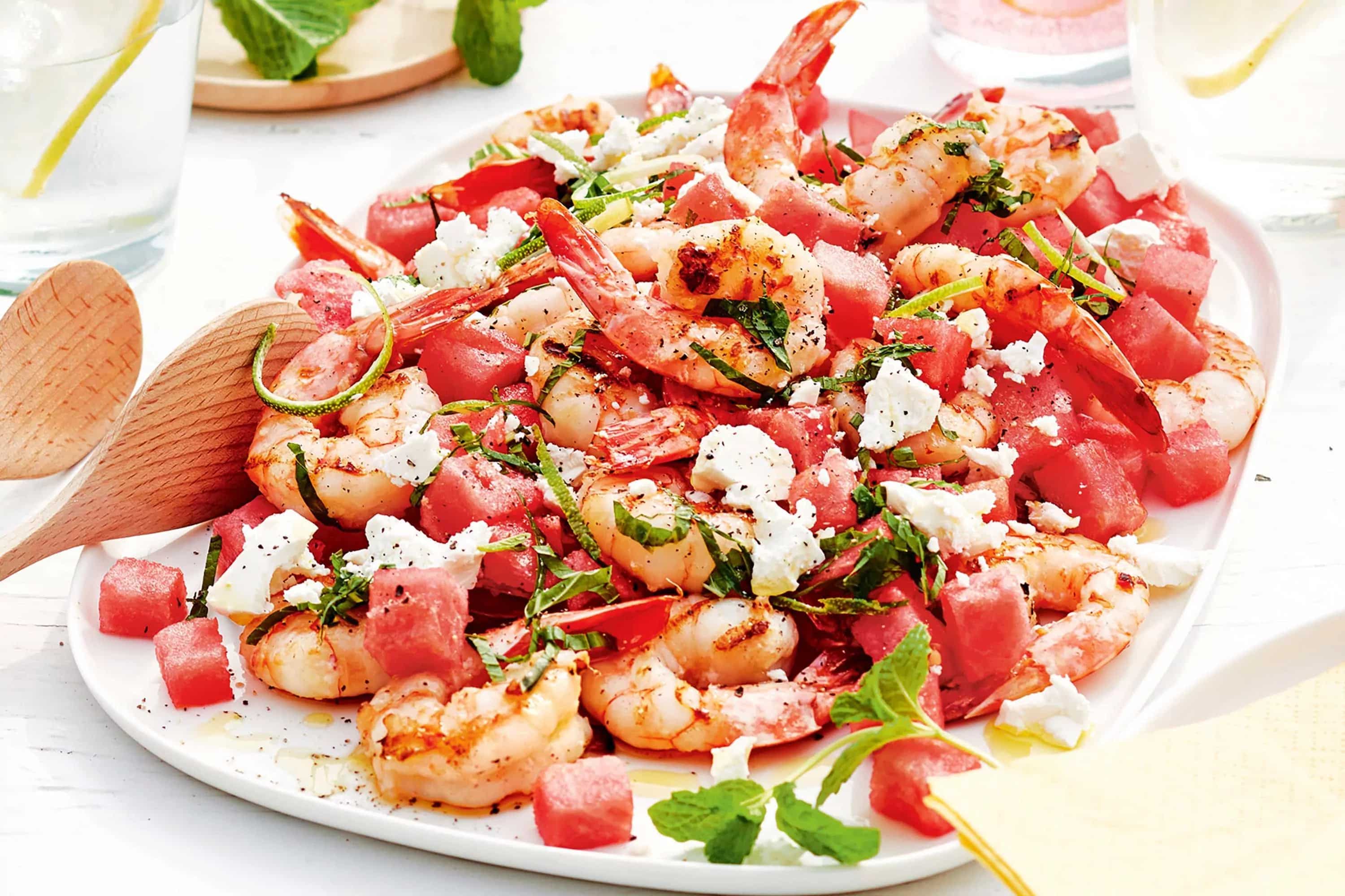 How to make Charred Chilli Prawns With Watermelon Salsa Recipe