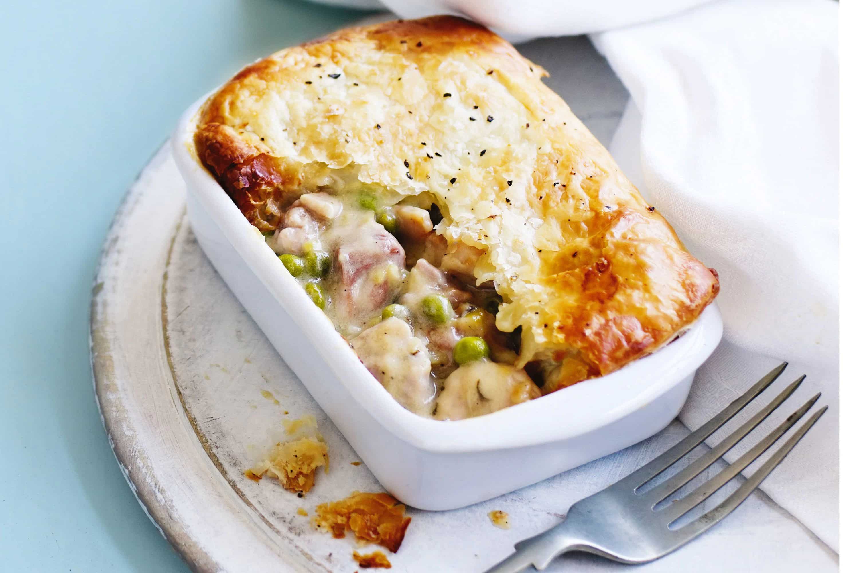 How to make Chicken Sage And Bacon Pot Pies Recipe