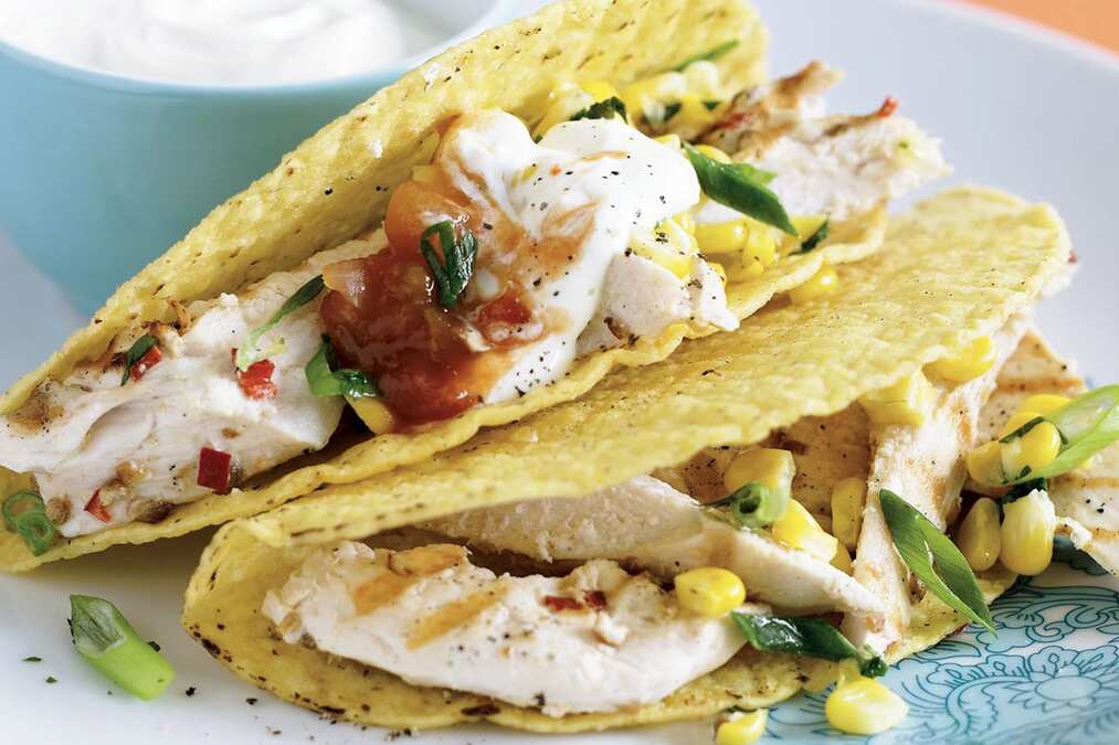 Chicken Tacos With Corn Salsa