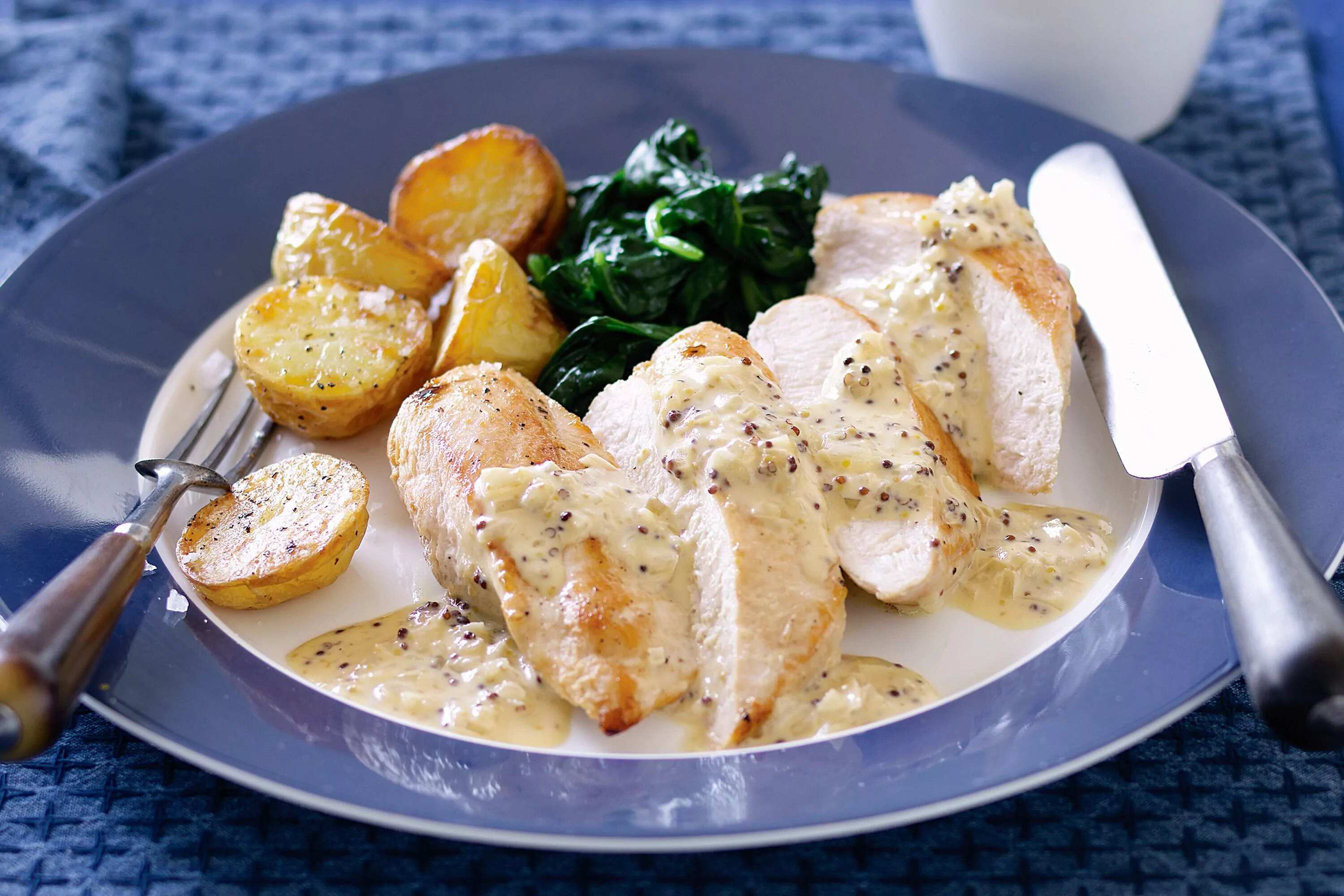 How to make Chicken With White Wine And Mustard Sauce Recipe