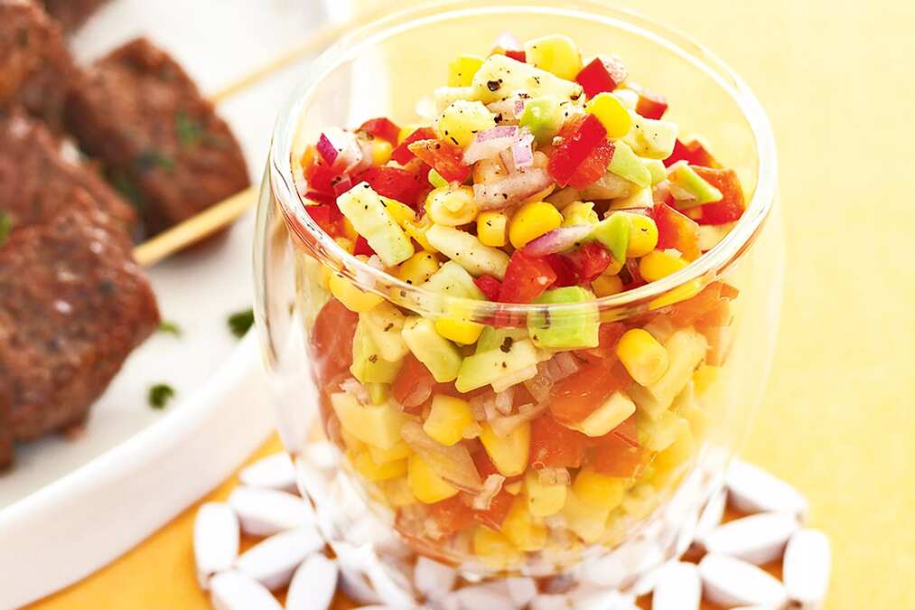 Corn Avocado And Capsicum Salsa