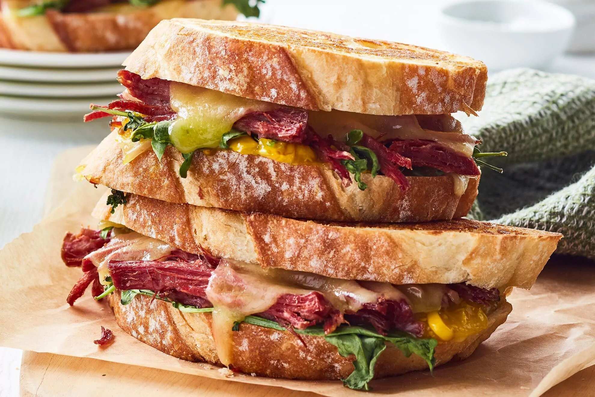 How to make Corned Beef Fried Sandwich Recipe