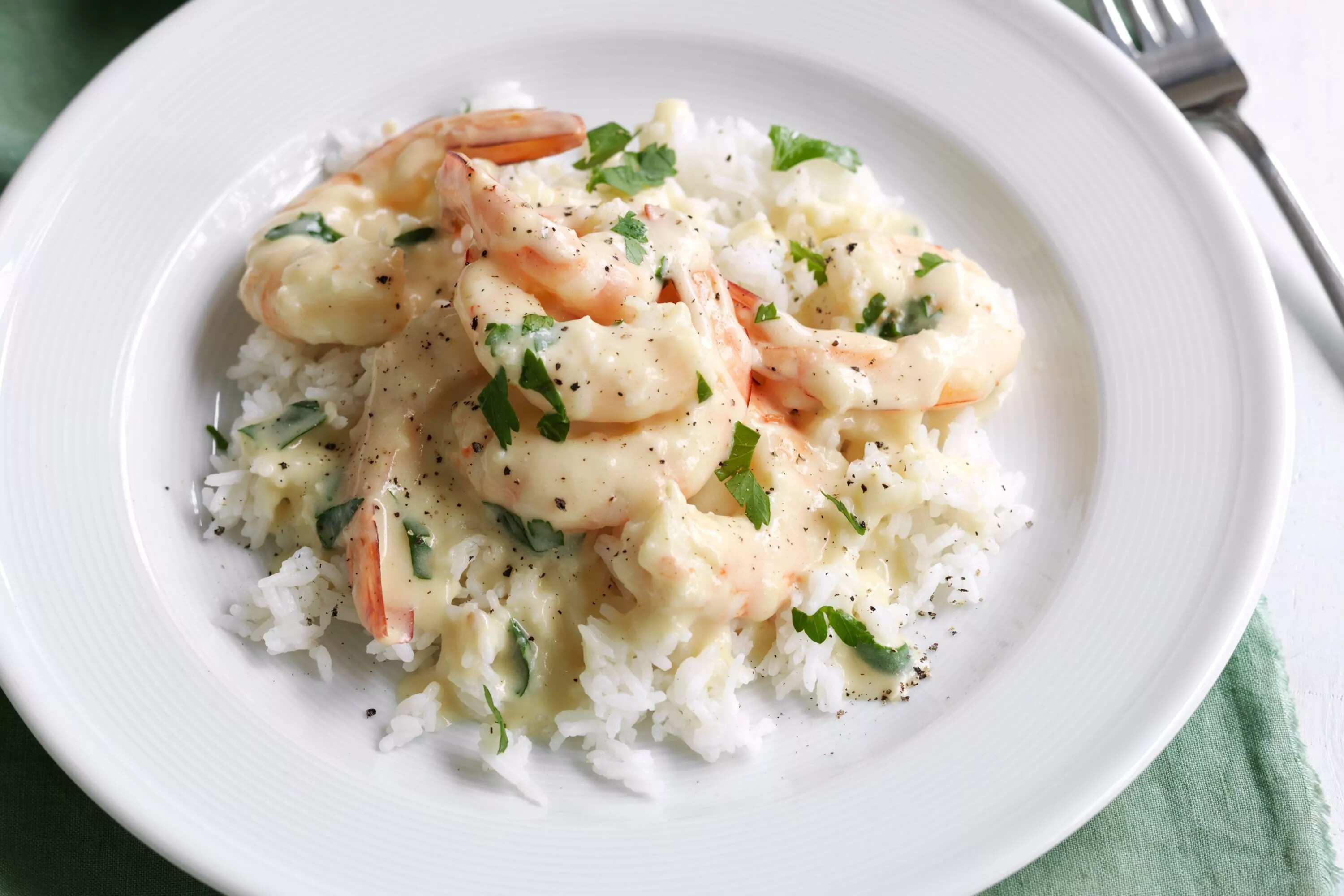 How to make Creamy Garlic Prawns Recipe