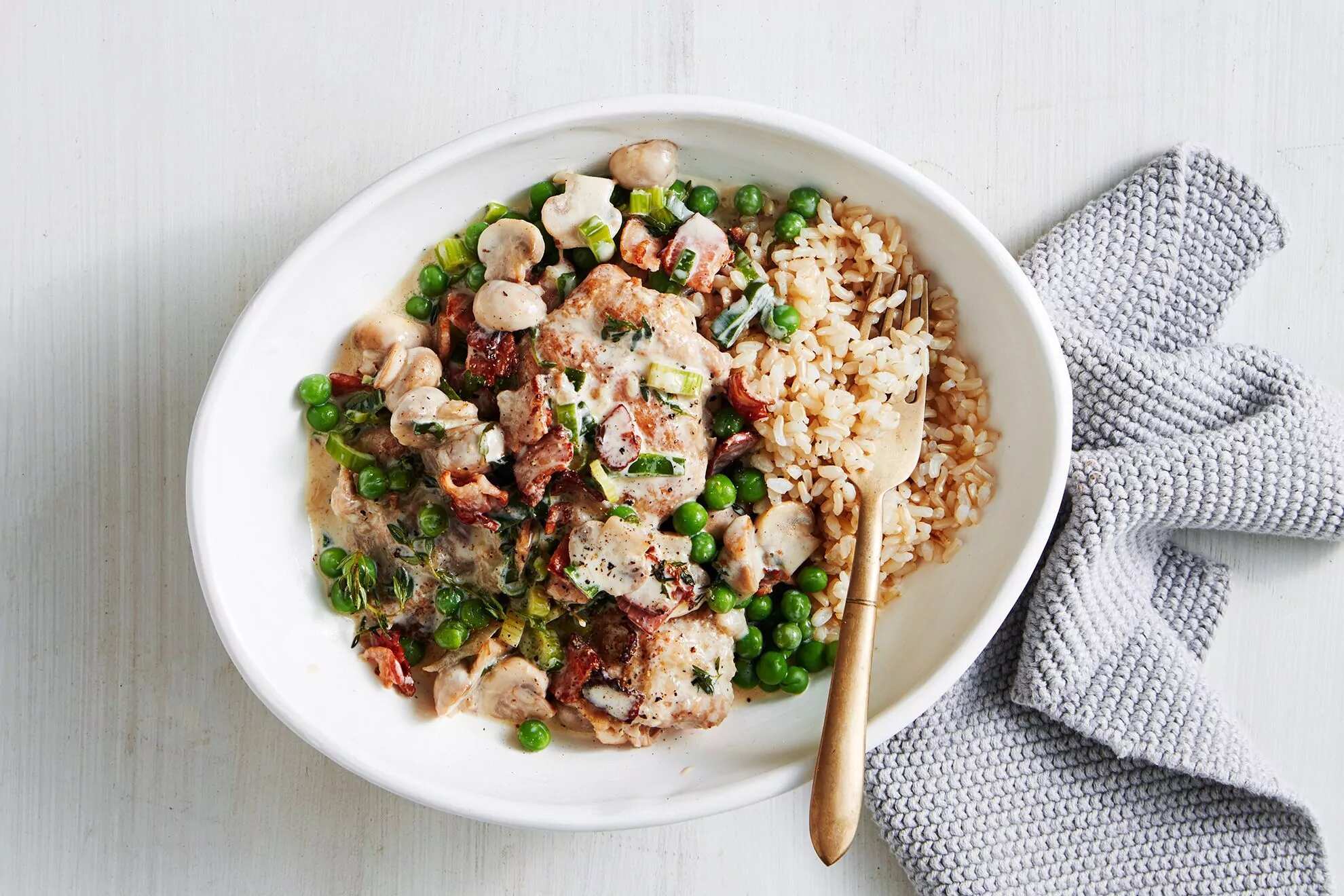 How to make Creamy Slow Cooker Bacon And Mushroom Chicken Recipe