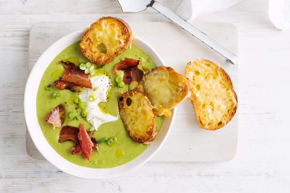 Fully-Loaded Slow-Cooker Pea Soup