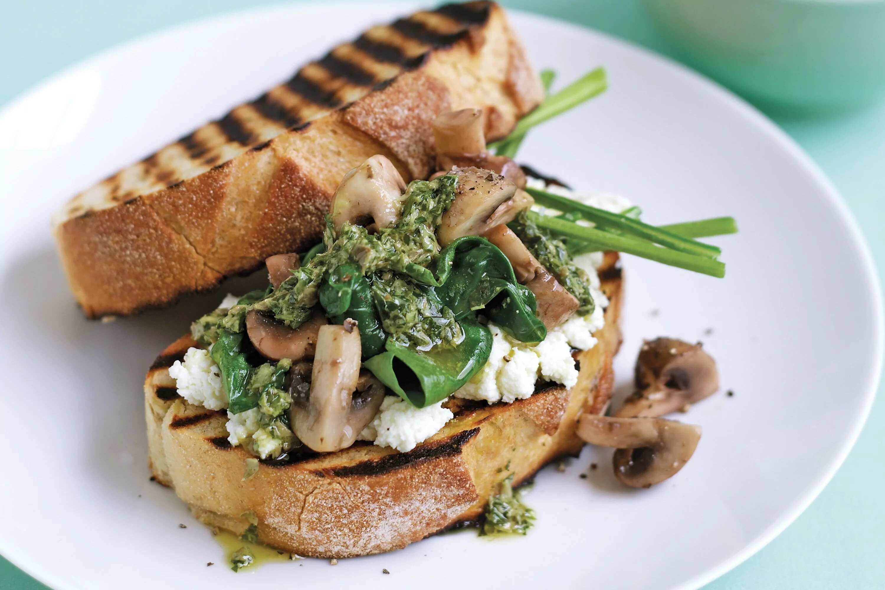 How to make Garlic Mushrooms On Ricotta Sourdough Recipe