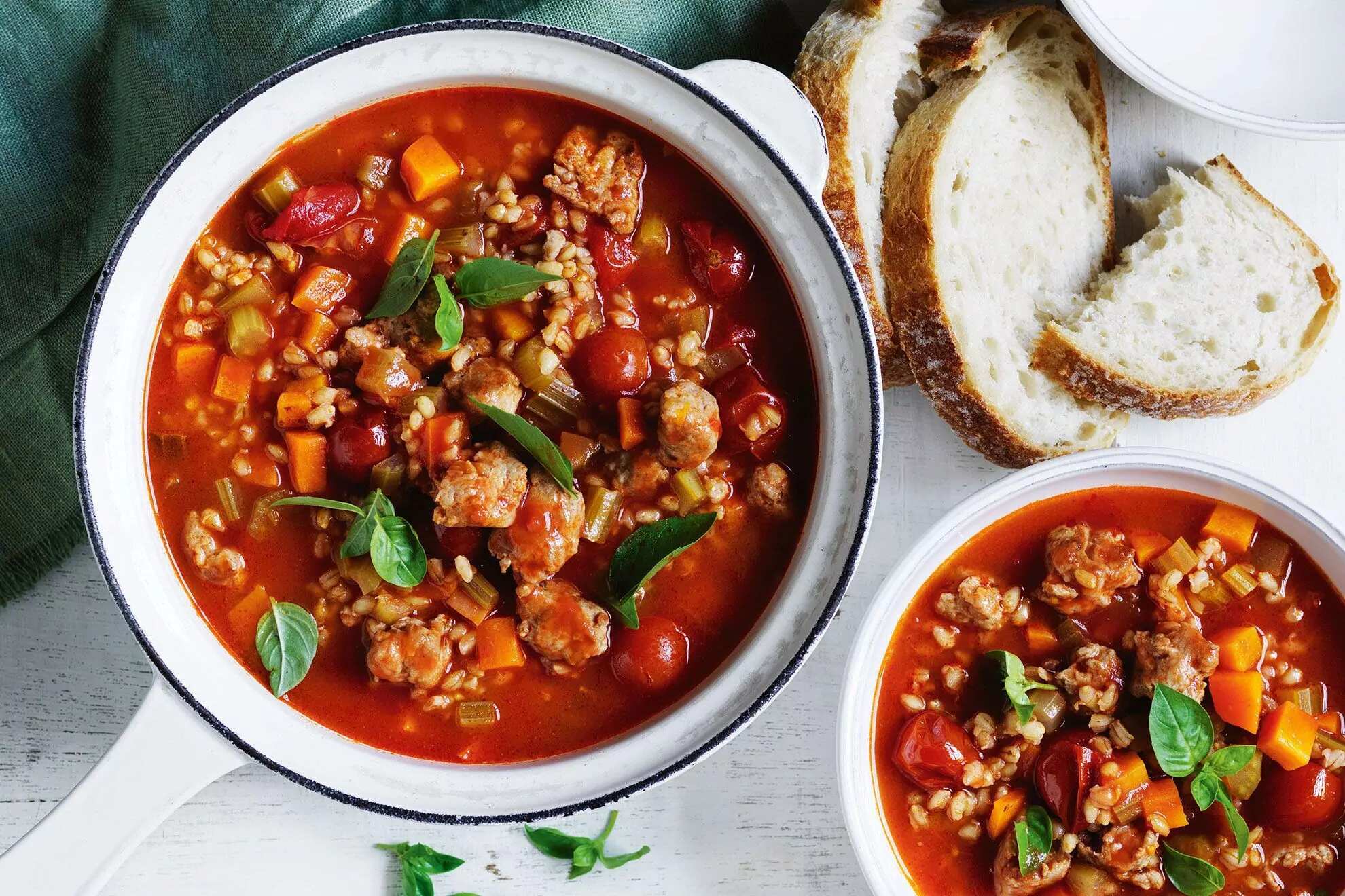 How to make Italian Sausage And Barley Soup Recipe