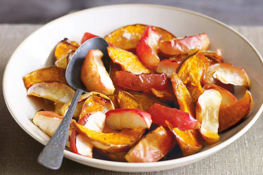 Maple Syrup Roasted Pumpkin & Apples