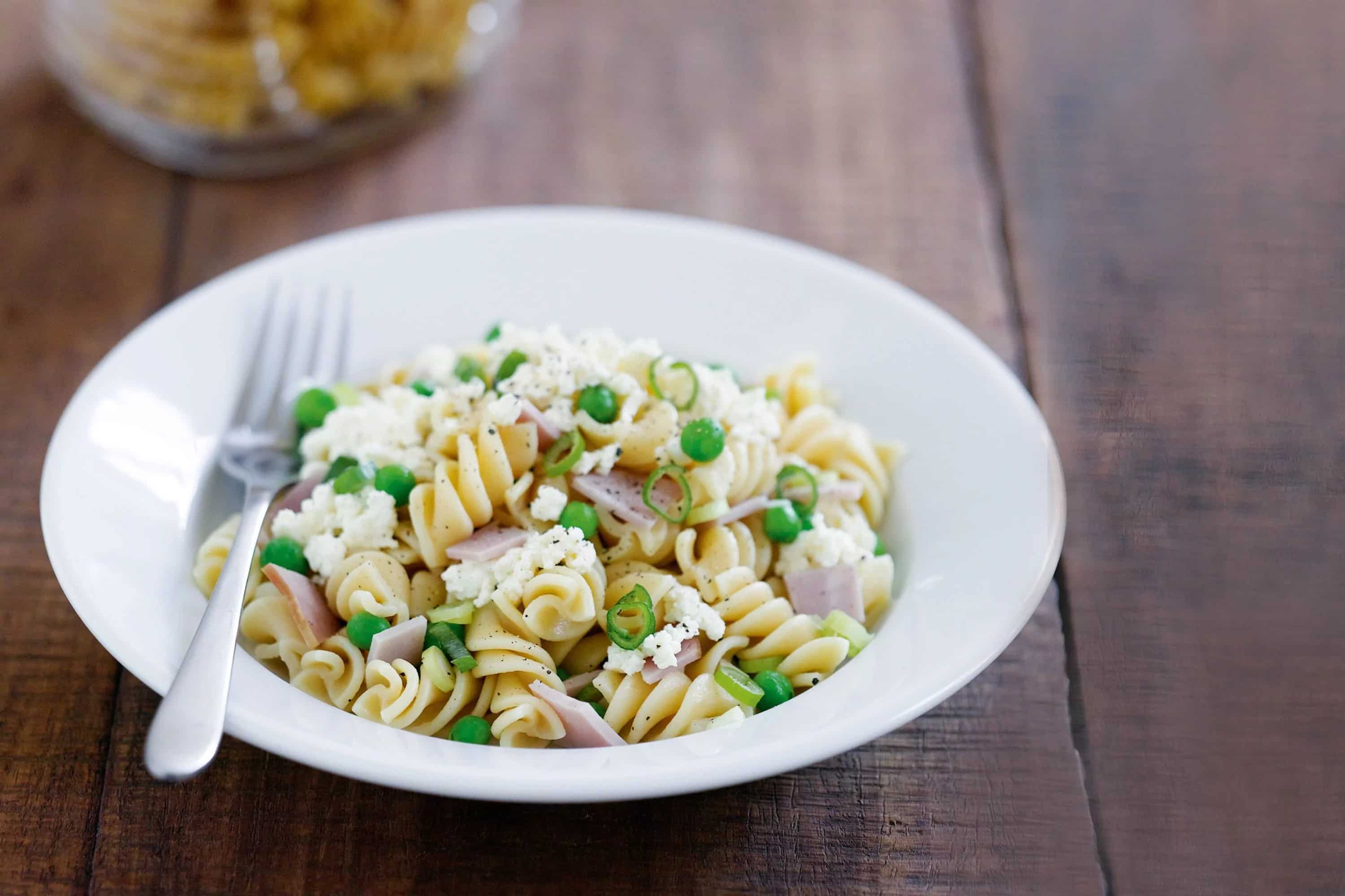 How to make Pea Ham And Ricotta Pasta Recipe
