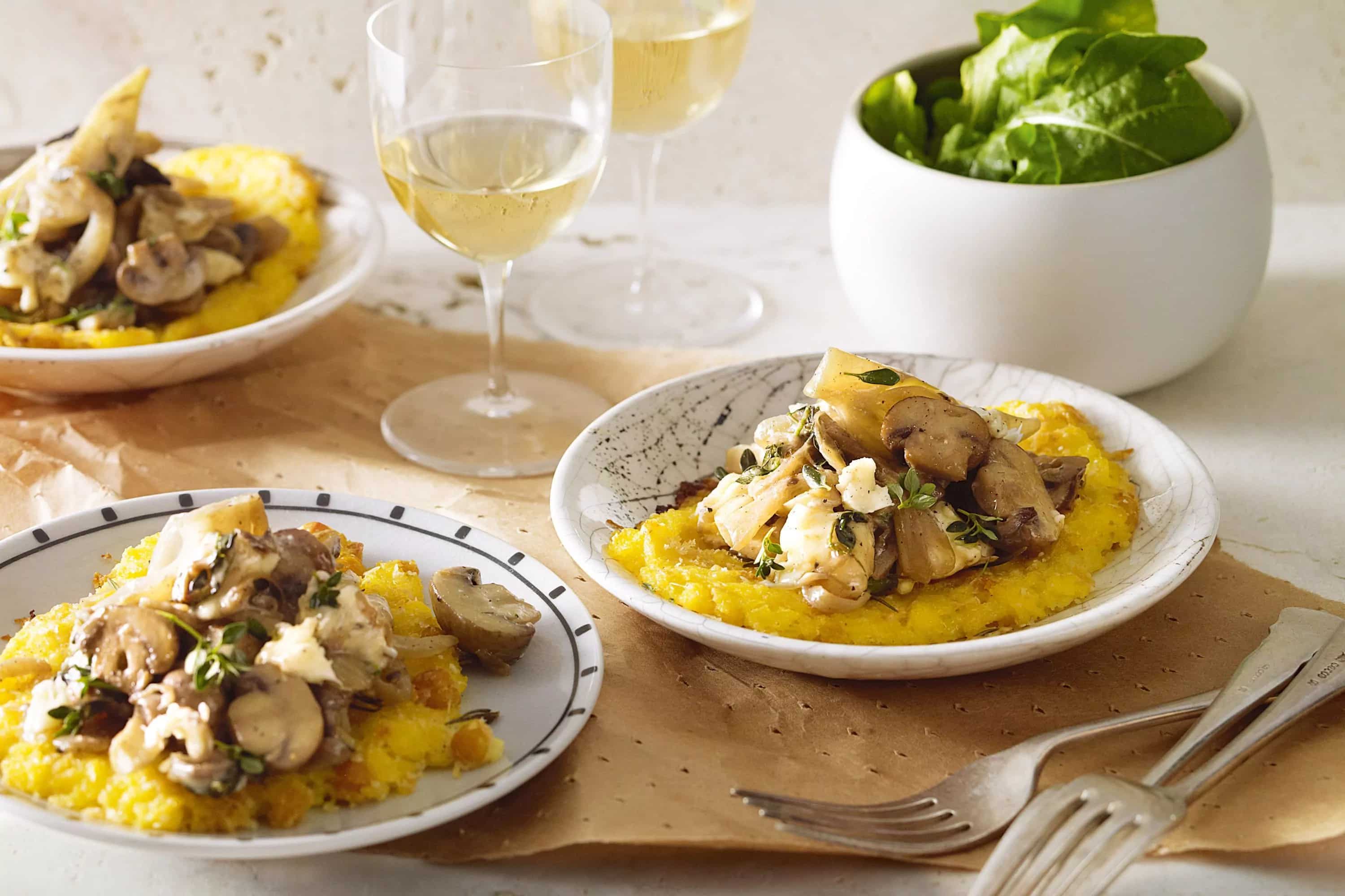 How to make Polenta With Mushrooms & Recipe
