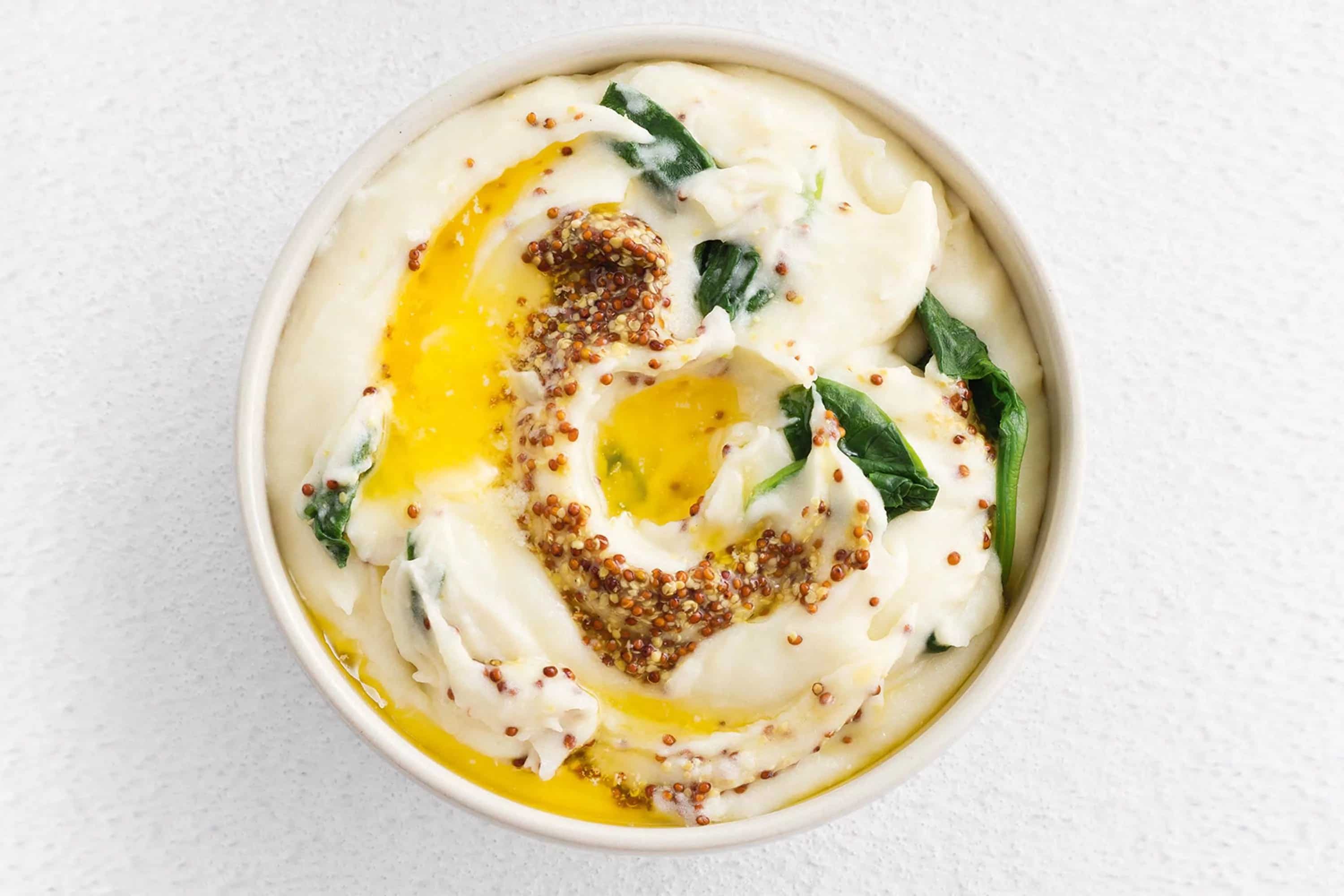 How to make Seeded Mustard And Spinach Potato Mash Recipe