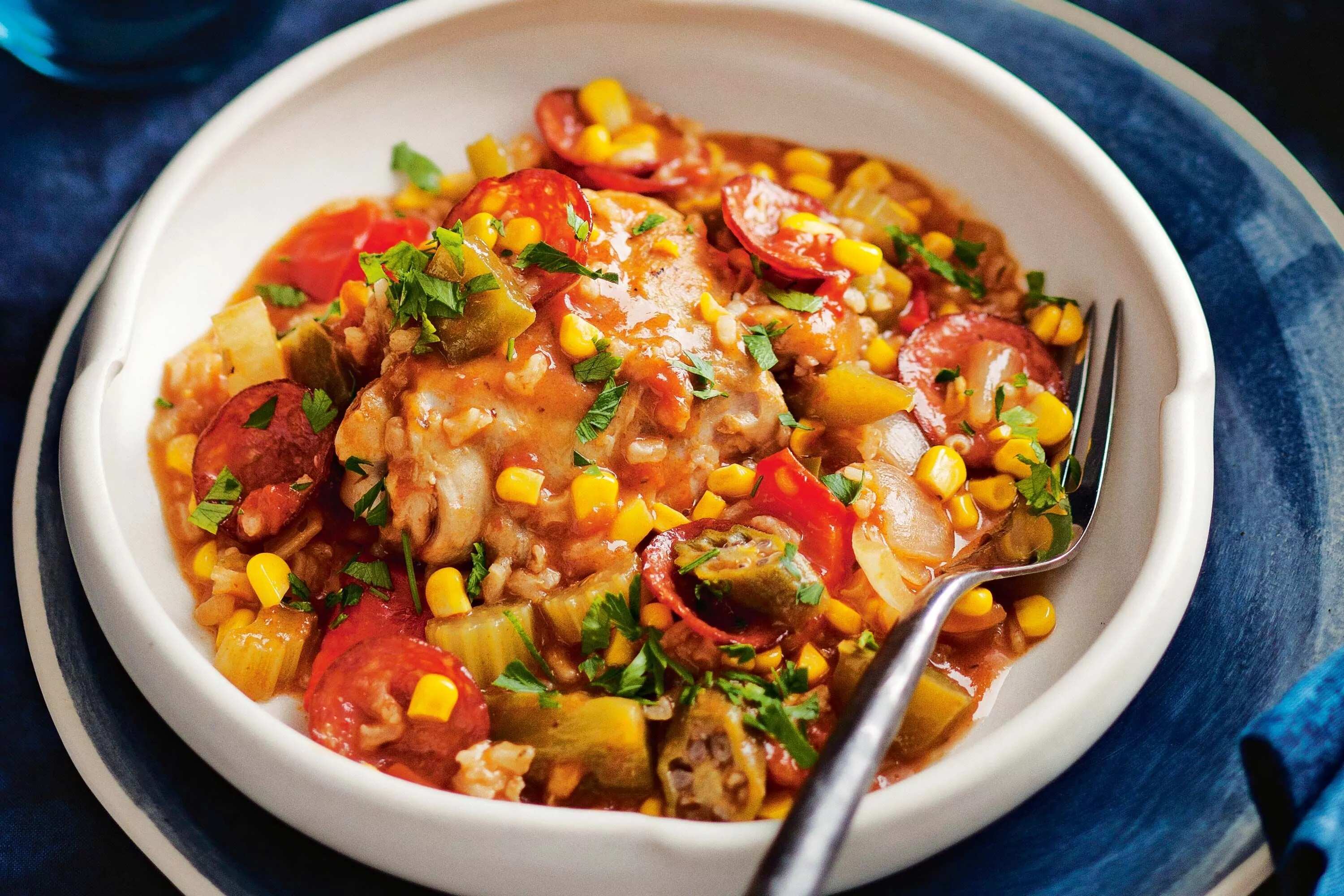 How to make Slowcooker Chicken And Chorizo Gumbo Recipe