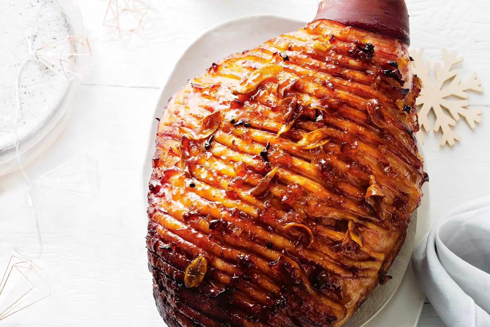 How to make Spiced Ginger Ale And Rum Glazed Ham Recipe