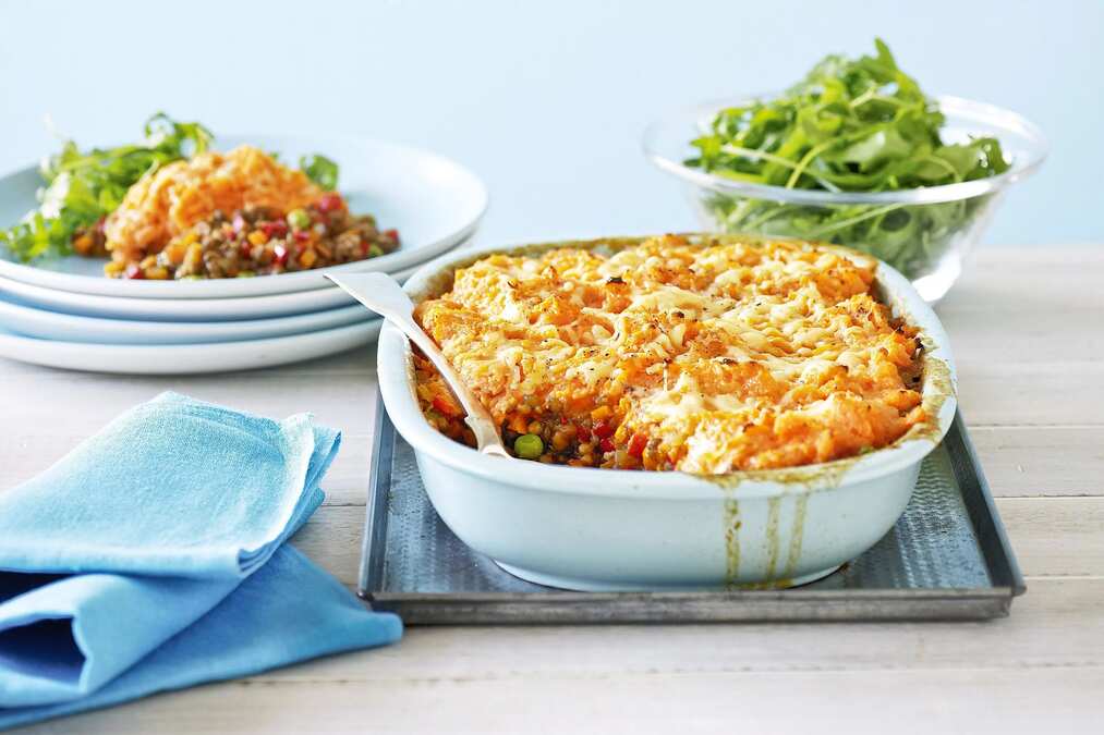 Spicy Lentil Cottage Pie