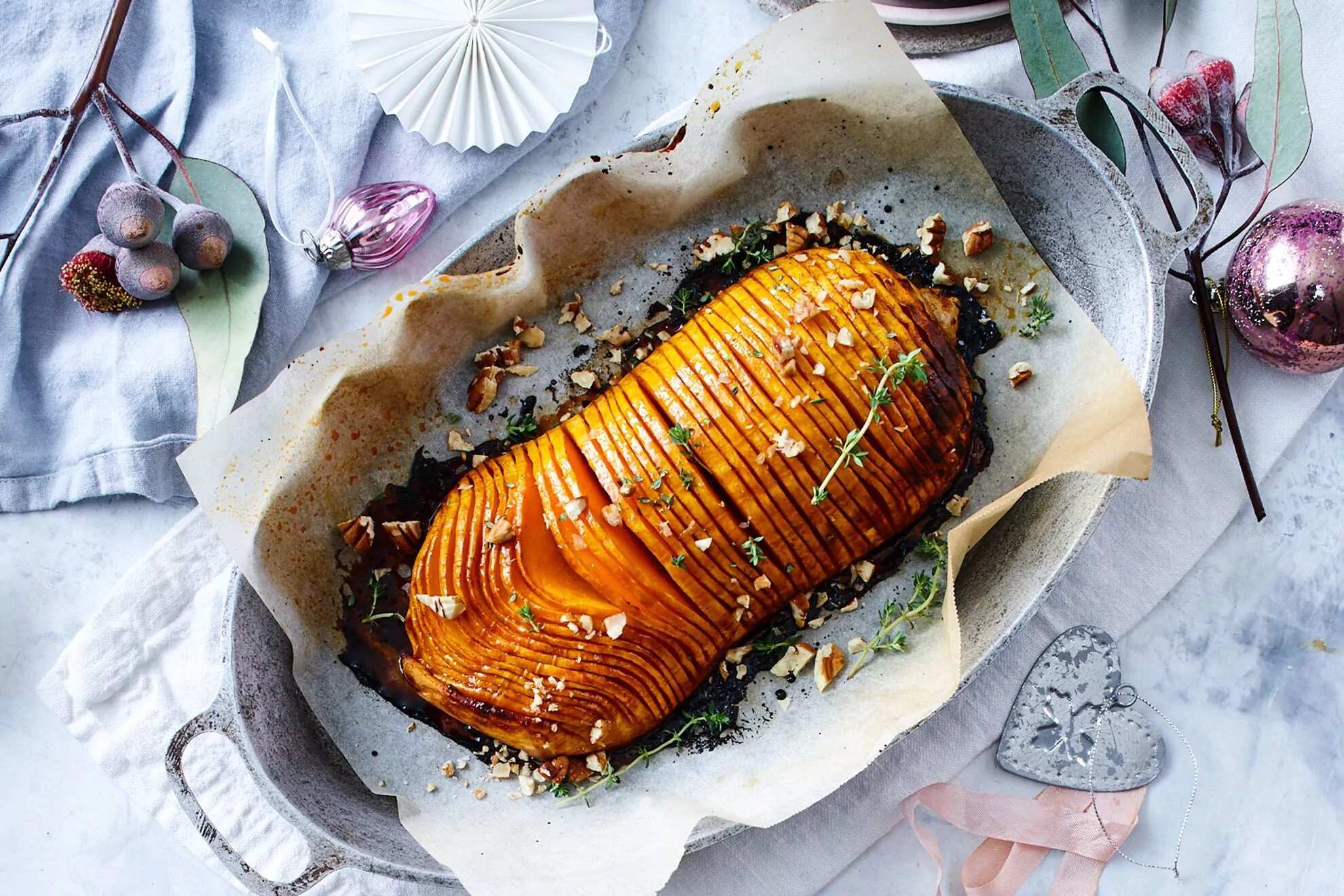 How to make Sticky Hasselback Pumpkin Recipe