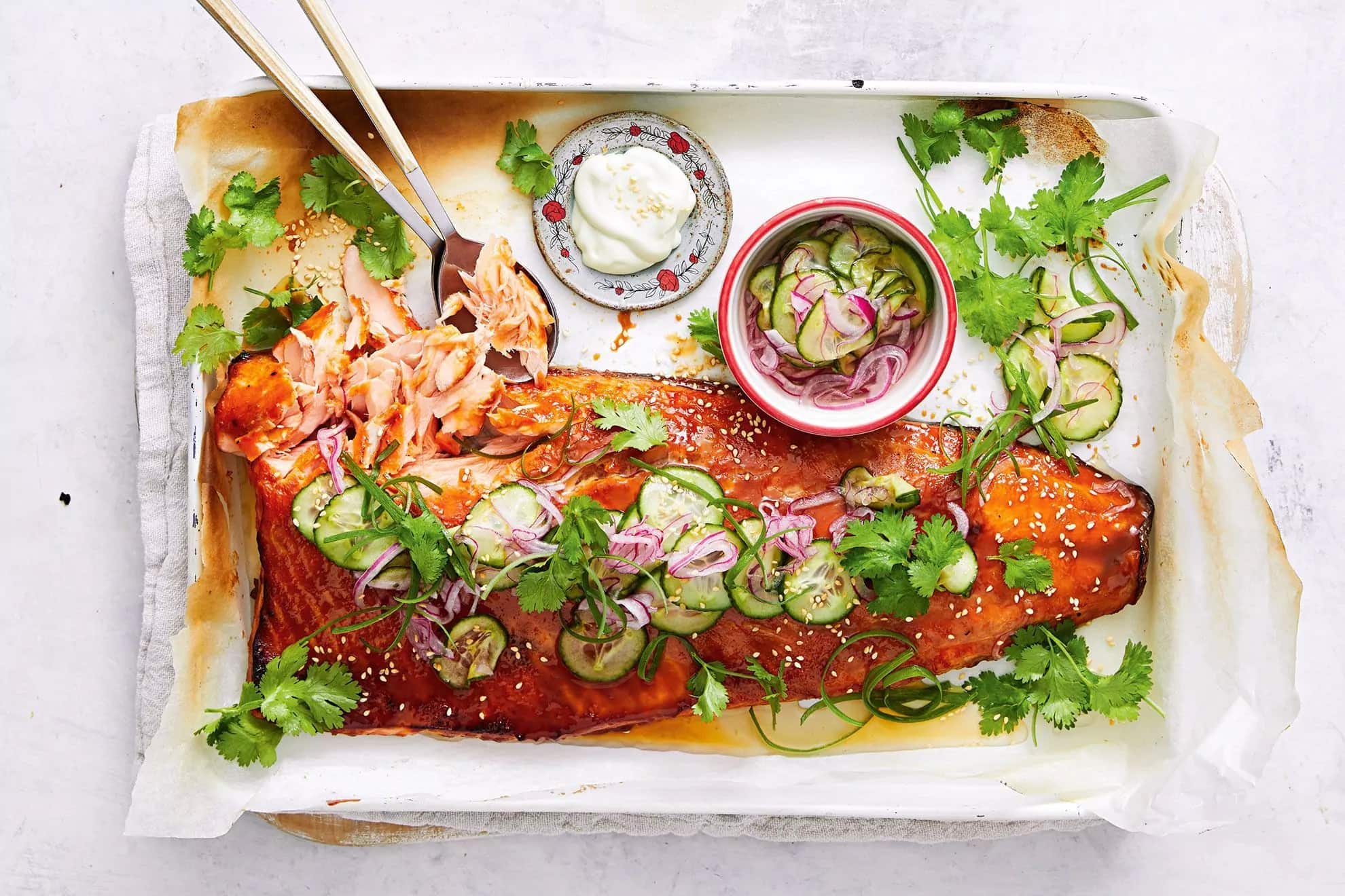 How to make Sticky Honey Miso-glazed Salmon Recipe