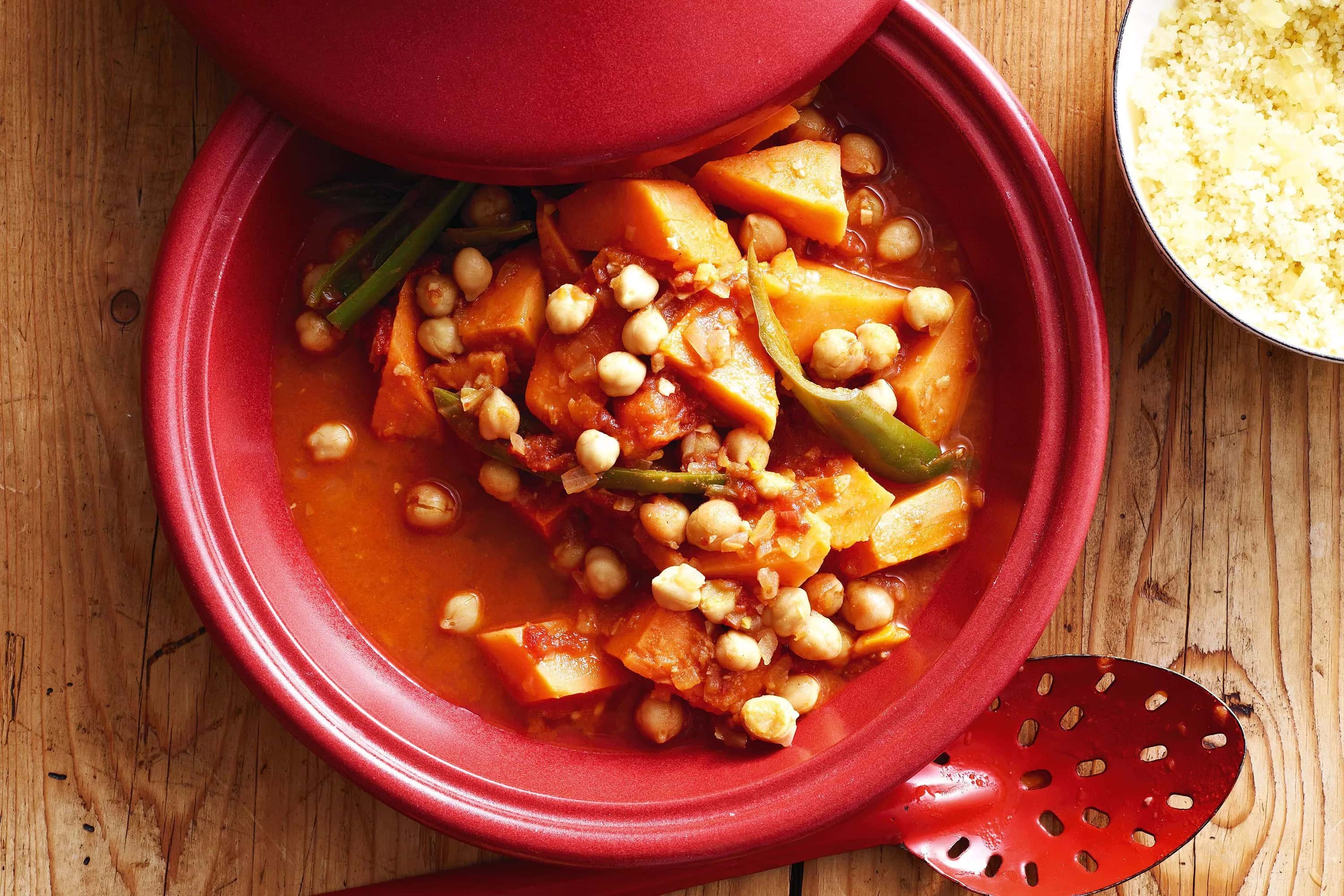 How to make Sweet Potato And Chickpea Tagine Recipe