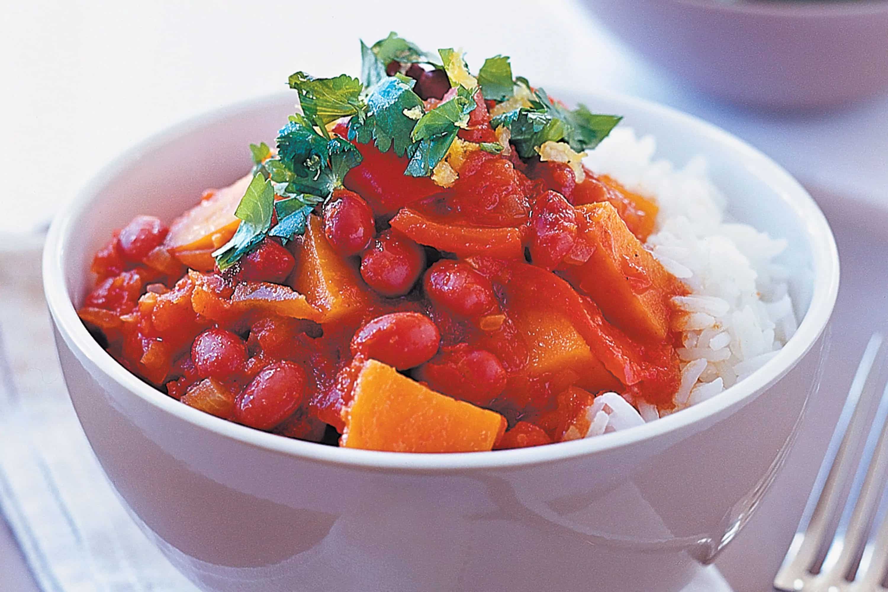 How to make Sweet Potato & Red Kidney Bean Hotpot Recipe