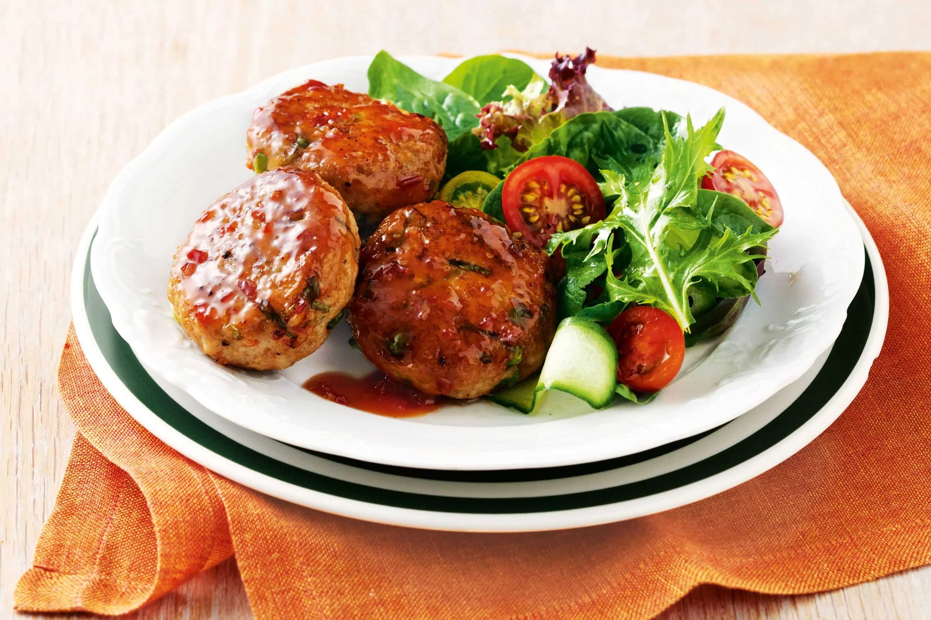 How to make Thai Sweet Chilli Chicken Rissoles Recipe
