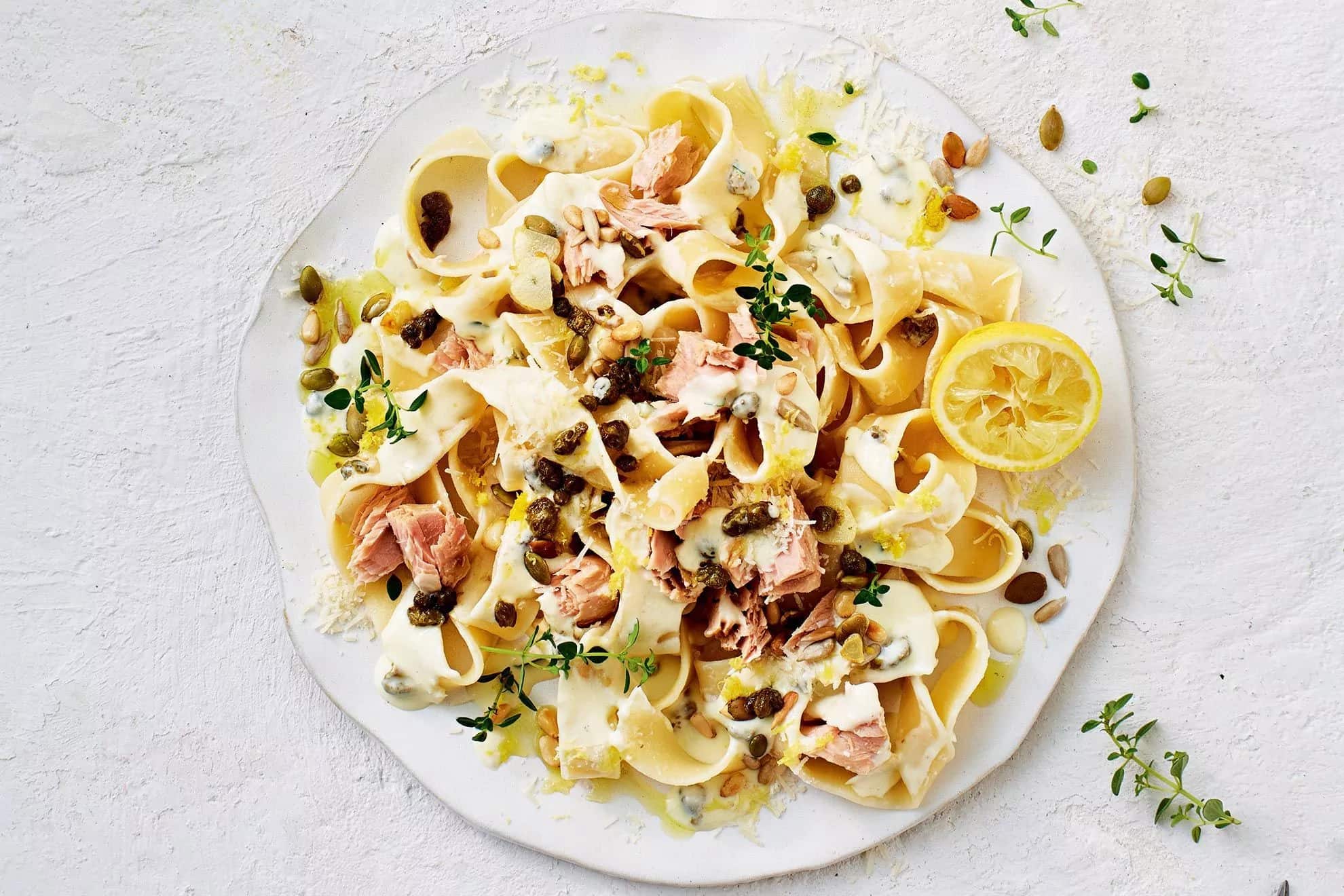 How to make Tuna Pasta With Capers Lemon And Cream Recipe