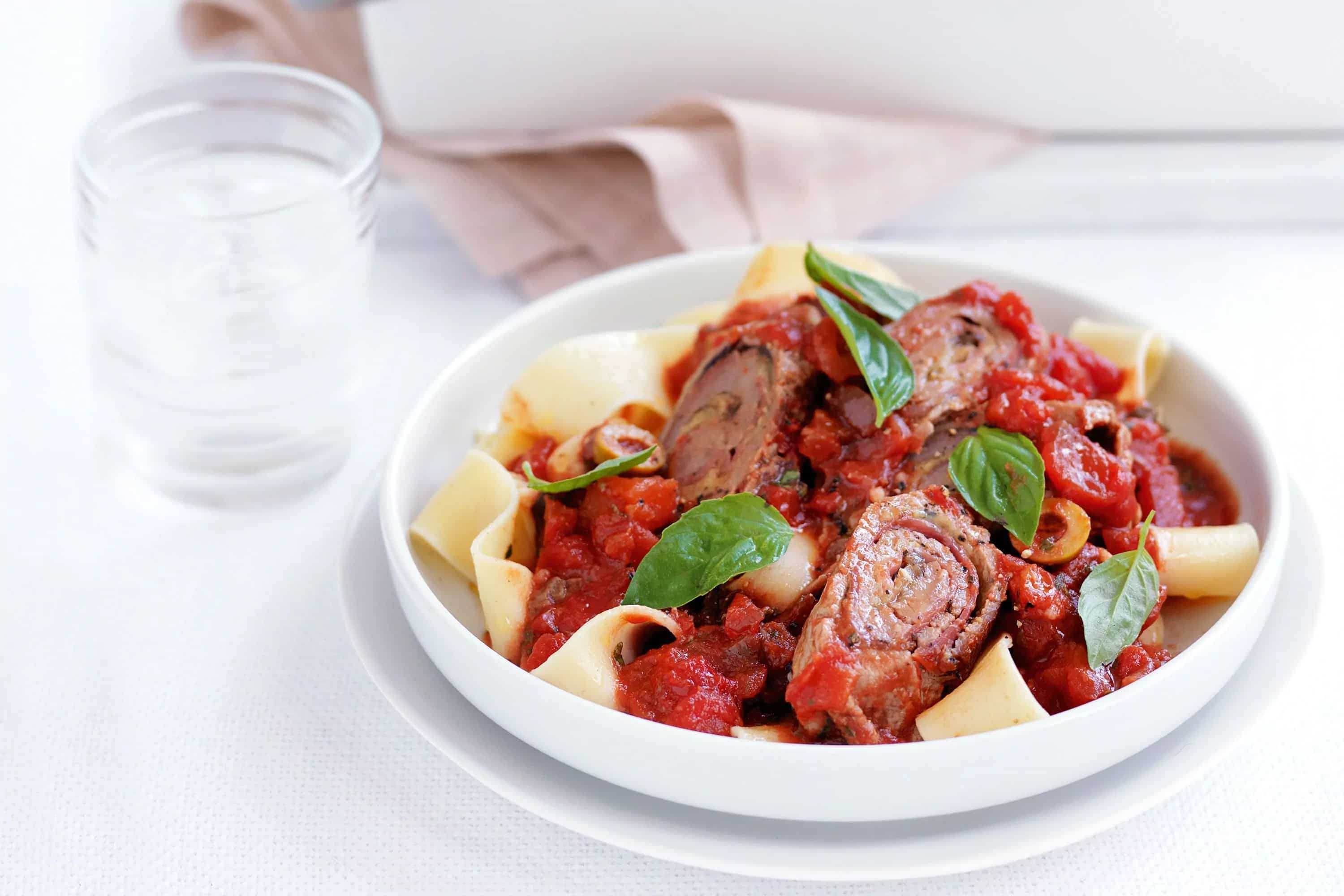 How to make Veal Involtini With Tomato And Basil Sauce Recipe